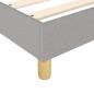 Preview: Boxspringbett mit Matratze Hellgrau 100x200 cm Stoff