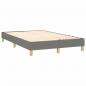 Preview: Boxspringbett mit Matratze Dunkelgrau 120x200 cm Stoff