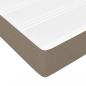 Preview: Boxspringbett mit Matratze Taupe 140x200 cm Stoff