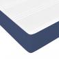 Preview: Boxspringbett mit Matratze Blau 140x200 cm Stoff