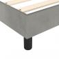 Preview: Boxspringbett mit Matratze Hellgrau 90x200 cm Samt