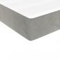 Preview: Boxspringbett mit Matratze Hellgrau 90x200 cm Samt