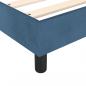 Preview: Boxspringbett mit Matratze Dunkelblau 90x200 cm Samt