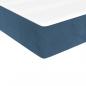 Preview: Boxspringbett mit Matratze Dunkelblau 100x200 cm Samt