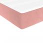 Preview: Boxspringbett mit Matratze Rosa 100x200 cm Samt