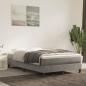 Preview: ARDEBO.de - Boxspringbett mit Matratze Hellgrau 120x200 cm Samt