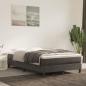 Preview: ARDEBO.de - Boxspringbett mit Matratze Dunkelgrau 120x200 cm Samt