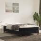 Preview: ARDEBO.de - Boxspringbett mit Matratze Schwarz 120x200 cm Samt