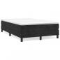 Preview: Boxspringbett mit Matratze Schwarz 120x200 cm Samt