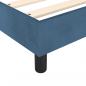 Preview: Boxspringbett mit Matratze Dunkelblau 120x200 cm Samt