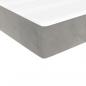 Preview: Boxspringbett mit Matratze Hellgrau 140x190 cm Samt