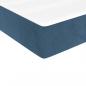 Preview: Boxspringbett mit Matratze Dunkelblau 140x200 cm Samt