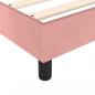 Preview: Boxspringbett mit Matratze Rosa 140x200 cm Samt