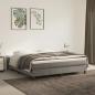 Preview: ARDEBO.de - Boxspringbett mit Matratze Hellgrau 160x200 cm Samt