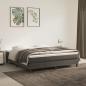 Preview: ARDEBO.de - Boxspringbett mit Matratze Dunkelgrau 160x200 cm Samt