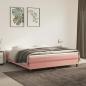 Preview: ARDEBO.de - Boxspringbett mit Matratze Rosa 160x200 cm Samt