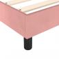 Preview: Boxspringbett mit Matratze Rosa 160x200 cm Samt