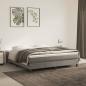 Preview: ARDEBO.de - Boxspringbett mit Matratze Hellgrau 180x200 cm Samt