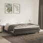 Preview: ARDEBO.de - Boxspringbett mit Matratze Dunkelgrau 180x200 cm Samt