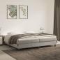 Preview: ARDEBO.de - Boxspringbett mit Matratze Hellgrau 200x200 cm Samt