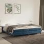 Preview: ARDEBO.de - Boxspringbett mit Matratze Dunkelblau 200x200 cm Samt