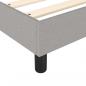 Preview: Boxspringbett mit Matratze Hellgrau 80x200 cm Stoff