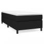 Preview: Boxspringbett mit Matratze Schwarz 80x200 cm Stoff