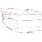 Preview: Boxspringbett mit Matratze Schwarz 80x200 cm Stoff