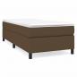 Preview: Boxspringbett mit Matratze Dunkelbraun 80x200 cm Stoff