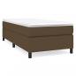 Preview: Boxspringbett mit Matratze Dunkelbraun 90x190 cm Stoff