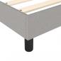 Preview: Boxspringbett mit Matratze Hellgrau 90x200 cm Stoff