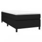 Preview: Boxspringbett mit Matratze Schwarz 90x200 cm Stoff