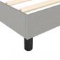 Preview: Boxspringbett mit Matratze Hellgrau 100x200 cm Stoff