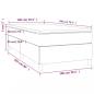 Preview: Boxspringbett mit Matratze Hellgrau 100x200 cm Stoff