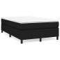 Preview: Boxspringbett mit Matratze Schwarz 120x200 cm Stoff