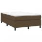 Preview: Boxspringbett mit Matratze Dunkelbraun 120x200 cm Stoff