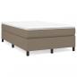 Preview: Boxspringbett mit Matratze Taupe 120x200 cm Stoff