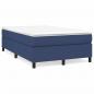 Preview: Boxspringbett mit Matratze Blau 120x200 cm Stoff