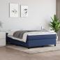 Preview: ARDEBO.de - Boxspringbett mit Matratze Blau 140x190 cm Stoff