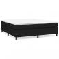 Preview: Boxspringbett mit Matratze Schwarz 160x200 cm Stoff