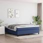 Preview: ARDEBO.de - Boxspringbett mit Matratze Blau 180x200 cm Stoff