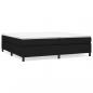 Preview: Boxspringbett mit Matratze Schwarz 200x200 cm Stoff