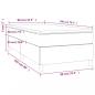 Preview: Boxspringbett mit Matratze Hellgrau 80x200 cm Stoff