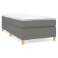 Preview: Boxspringbett mit Matratze Dunkelgrau 80x200 cm Stoff