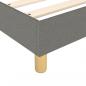 Preview: Boxspringbett mit Matratze Dunkelgrau 80x200 cm Stoff