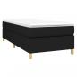 Preview: Boxspringbett mit Matratze Schwarz 80x200 cm Stoff