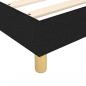 Preview: Boxspringbett mit Matratze Schwarz 80x200 cm Stoff