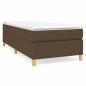 Preview: Boxspringbett mit Matratze Dunkelbraun 80x200 cm Stoff