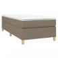 Preview: Boxspringbett mit Matratze Taupe 80x200 cm Stoff