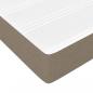 Preview: Boxspringbett mit Matratze Taupe 80x200 cm Stoff